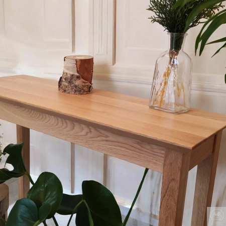 KONSOLA dębowa do przedpokoju – faza 45°