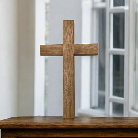KRZYŻ dębowy 30 cm – klasyczny lub z grawerem