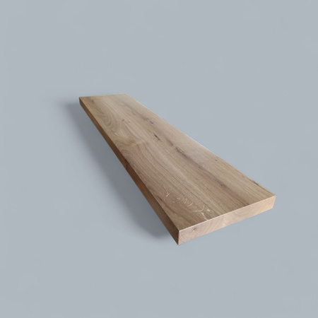 PÓŁKA dębowa 4 cm na ścianę (40–100 cm) – lity dąb