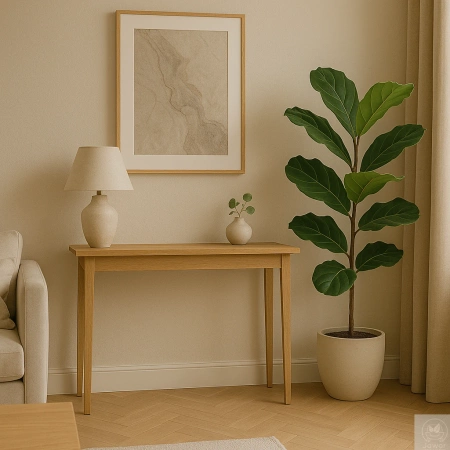 KONSOLA dębowa 80 cm – do przedpokoju, klasyczna