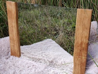 Lustro w ramie dębowej postarzanej