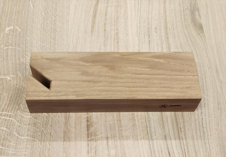 Organizer na biurko przybornik z drewna dębowego