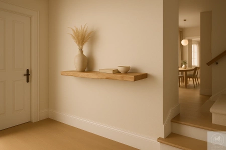 KONSOLA dębowa na ścianę 80-100 cm – wisząca