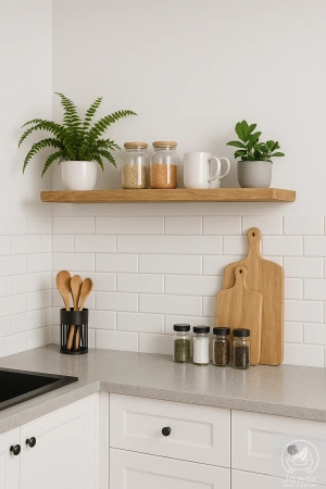 PÓŁKA dębowa na ścianę – naturalna krawędź, z jednej deski, 50–100 cm