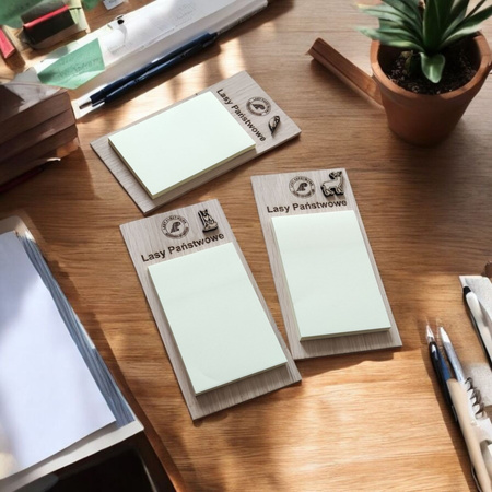 NOTES reklamowy z drewna dębowego – grawer + 3D