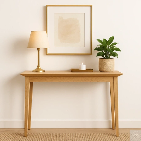 KONSOLA dębowa do przedpokoju – faza 45°