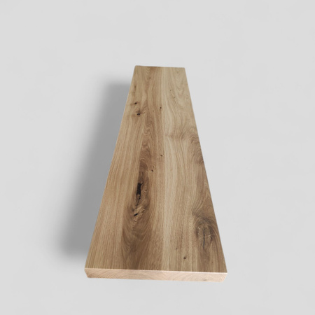 PÓŁKA dębowa 4 cm na ścianę (40–100 cm) – lity dąb