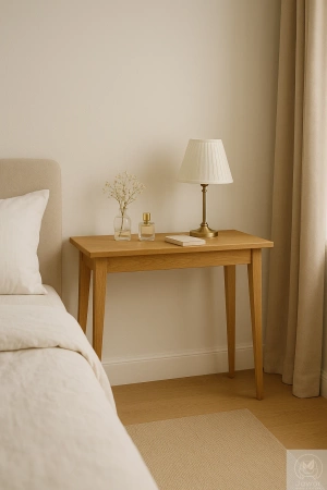 KONSOLA dębowa 80 cm – do przedpokoju, klasyczna