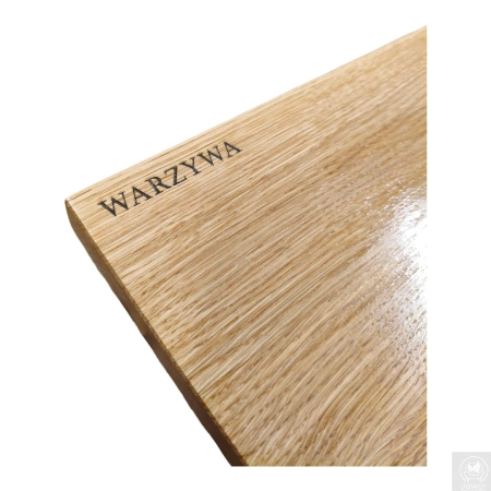 Dębowa deska do krojenia 30x40 cm – duża, z nóżkami, lite drewno