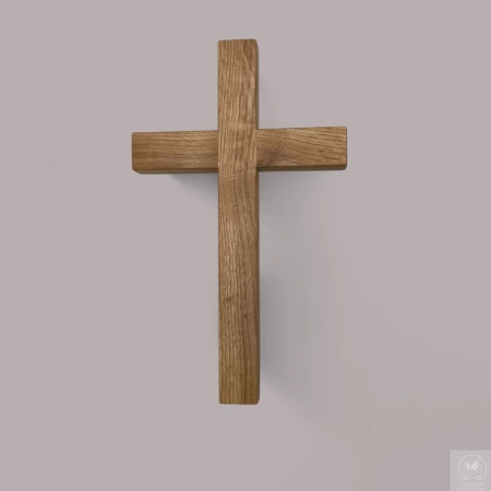 KRZYŻ dębowy 30 cm – klasyczny lub z grawerem