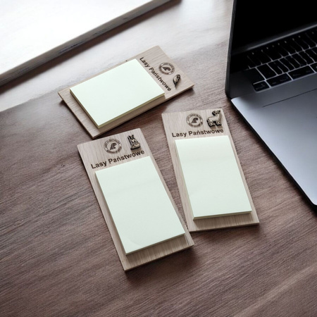 NOTES reklamowy z drewna dębowego – grawer + 3D