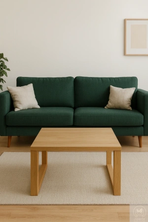 STOLIK kawowy dębowy kwadratowy – lity dąb, blat czysty lub dziki 70×70 cm