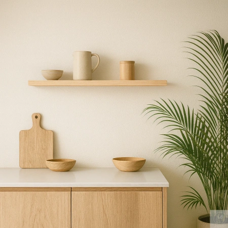 PÓŁKA drewniana z sosny na ścianę – krawędź prosta – olejowana 50–100 cm