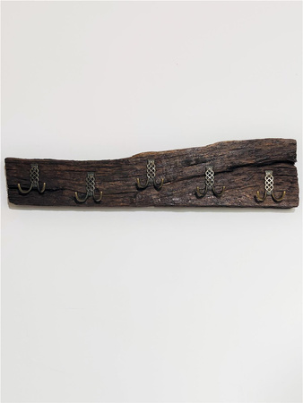 Wieszak ze starego dębu duży