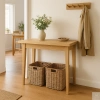 KONSOLA dębowa wąska 90 cm – do przedpokoju, minimalistyczna