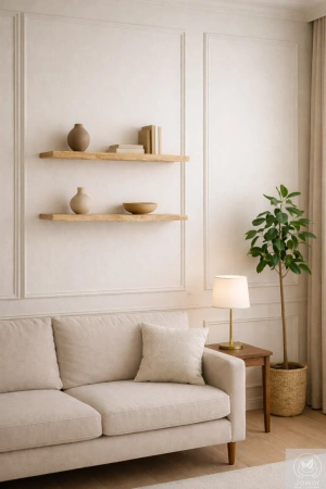 PÓŁKA drewniana na ścianę – z sosny – naturalna krawędź – olejowana 50–100 cm