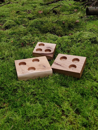 Świecznik średni drewniany Natura-dąb