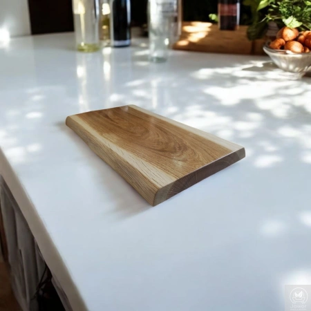 DESKA do krojenia dębowa z jednego kawałka drewna – olejowana 19–27 cm