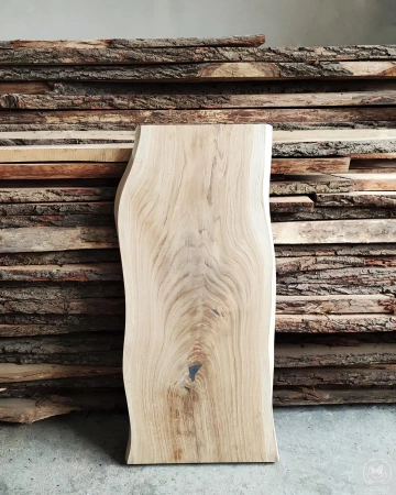 STOLIK kawowy dębowy Monolit – blat z jednego kawałka litego dębu 90×40 cm