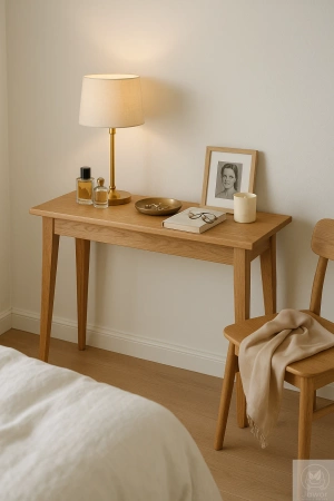 KONSOLA dębowa 80 cm – do przedpokoju, klasyczna